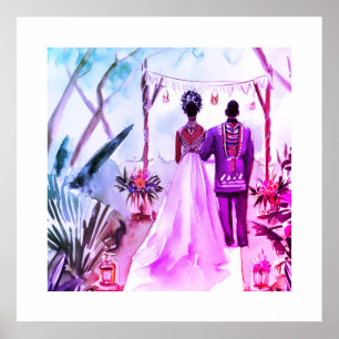 Afrikanische Hochzeit Poster