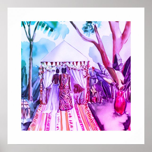 Afrikanische Hochzeit Poster (Vorne)