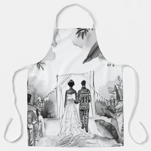 Afrikanische Hochzeit Schürze (Vorderseite)