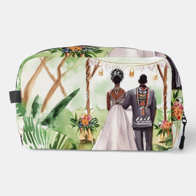 Afrikanische Hochzeit Waschbeutel (Vorderseite)