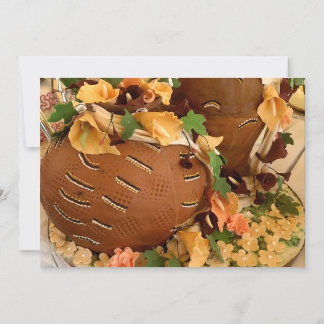 Afrikanische Hochzeitseinladung Einladung (Vorderseite)