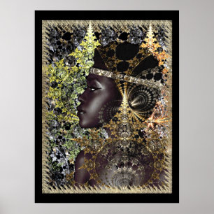 Afrikanische Jungle-Blume Poster