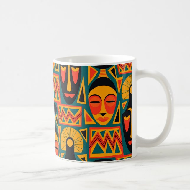 Afrikanische Kaffee-klassische Tasse (Rechts)