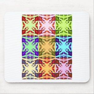 Afrikanische karierte Pop-Art-Kultur farbenfrohes Mousepad