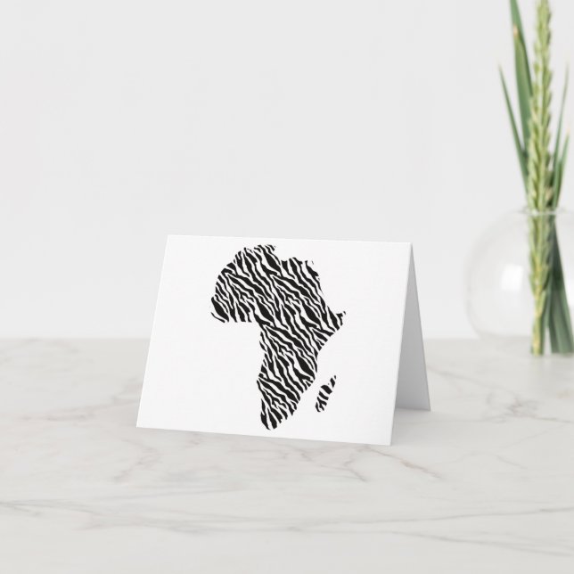 Afrikanische Karte Afrikanischer Pride Zebra Muste (Vorderseite)