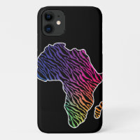 Afrikanische Karte Afrikanischer Pride Zebra Muste