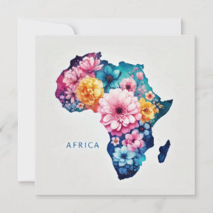 Afrikanische Karte Blume