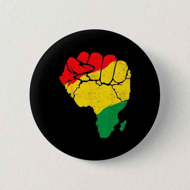 Afrikanische Karte Erste Einheit 19. Juni Pride Bl Button (Vorderseite)