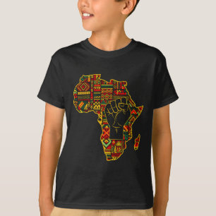 Afrikanische Karte Erste schwarze Geschichte Monat T-Shirt