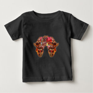 Afrikanische Karte: Feiern Sie die Jahreszeit mit  Baby T-shirt