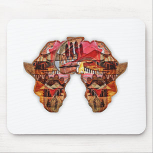 Afrikanische Karte: Feiern Sie die Jahreszeit mit  Mousepad
