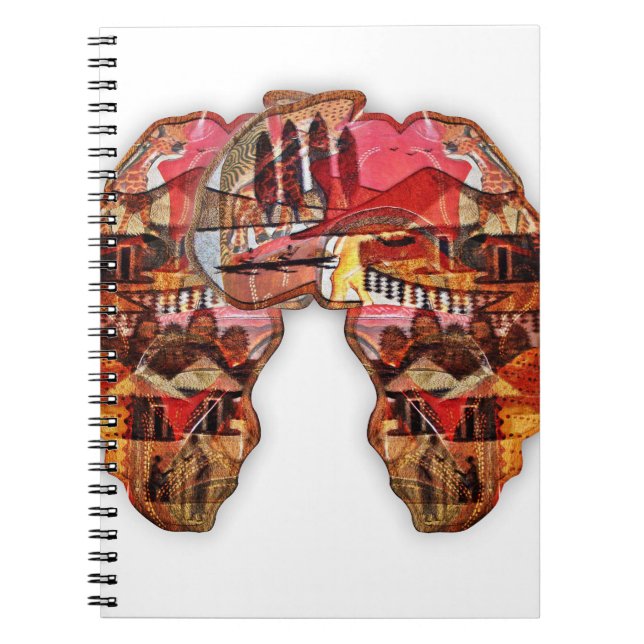 Afrikanische Karte: Feiern Sie die Jahreszeit mit  Notizblock (Vorderseite)