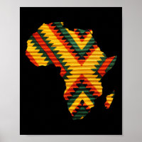 Afrikanische Karte Kente Art Pattern Men Black Hit