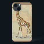 Afrikanische Karte und Giraffe Case-Mate iPhone Hülle<br><div class="desc">Dieses Kunstwerk wird jedem Reisenden und Tierfreund gefallen. Der Hintergrund stellt die Karte Afrikas dar und es ist ein Bild einer Giraffe darauf. In diesem Bild machen die Ränder es zum perfekten dekorativen Kunstwerk.</div>