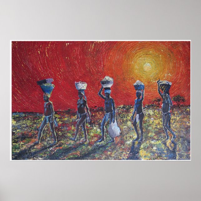 Afrikanische Kinder der Sonne Poster (Vorne)