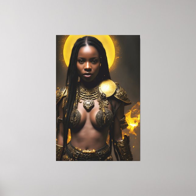 Afrikanische Königin 019 Leinwanddruck (Vorderseite)