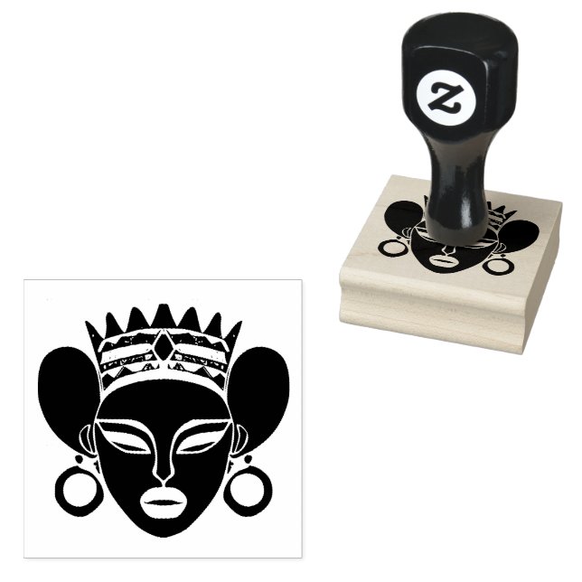 Afrikanische Königin Gummistempel (Stempel)