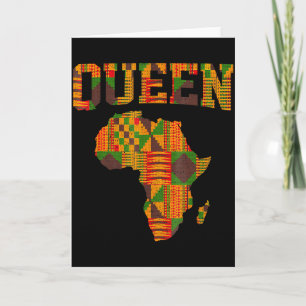 Afrikanische Königin Kunst für Frauen Mädchen Kent Karte
