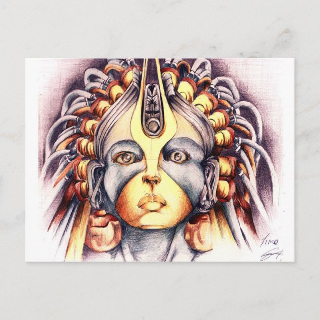 Afrikanische Königin Postkarte (Vorderseite)