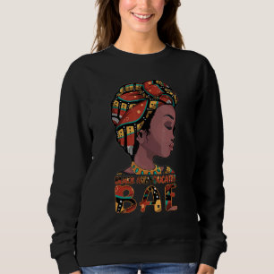 Afrikanische Königinnen Mädchen BAE schwarz gebild Sweatshirt
