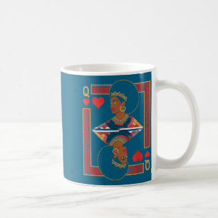Afrikanische Königinnenkarte Melanin Schwarzer Sto Kaffeetasse