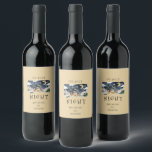 Afrikanische Krippe Weinetikett<br><div class="desc">Afrikanische amerikanische Krippe Heilige Familie Weihnachten.</div>