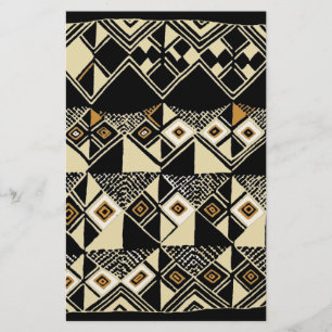 Afrikanische Kuba-Inspirierte Designs Briefpapier