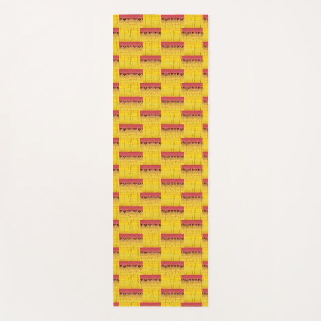 Afrikanische Kunst, Coconut Trees Yoga Mat Yogamatte (Vorderseite)