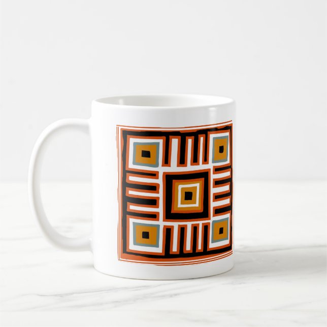 afrikanische Kunst der Abstinenz Kaffeetasse (Links)