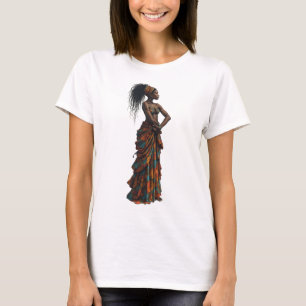 Afrikanische Kunst Frau Modedesign T-Shirt