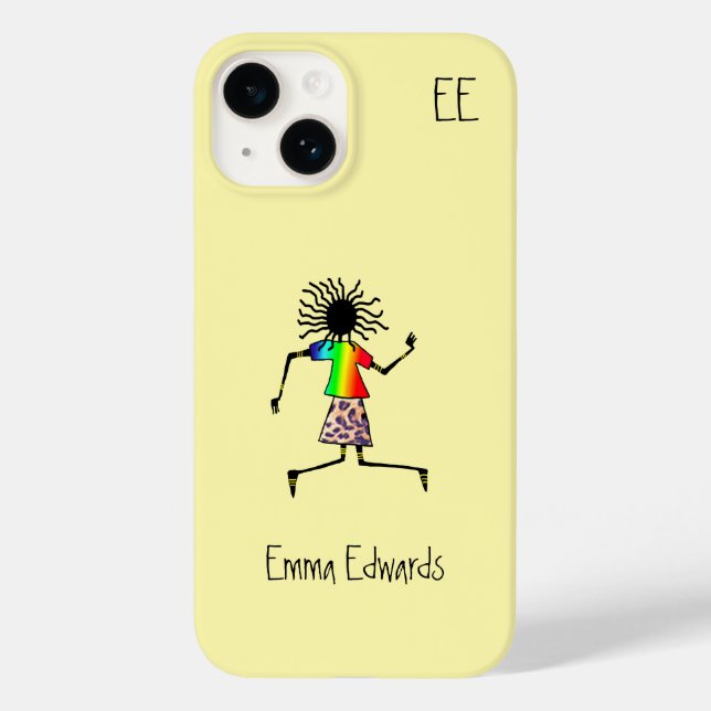 Afrikanische Kunst, Glücksmusik Case-Mate iPhone Hülle (Rückseite)