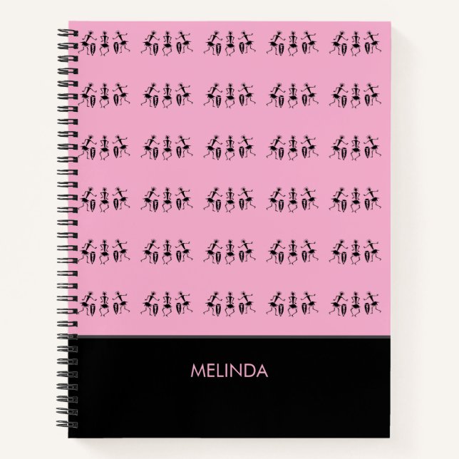 Afrikanische Kunst, Inspiration, Niedlich rosa Notizbuch (Vorderseite)