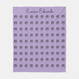 Afrikanische Kunst, Personalisiert, Feiern Lila Fleecedecke