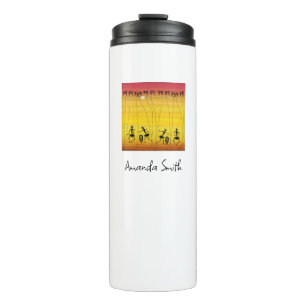 Afrikanische Kunst, Phantastischer tropischer Sonn Thermosbecher