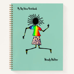 Afrikanische Kunst, Phantastisches Trendy Girl Notizbuch