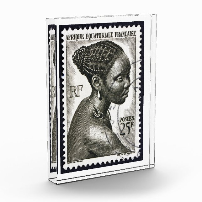 Afrikanische Kunst Reisen Französisch Francaise "P Fotoblock (Links)
