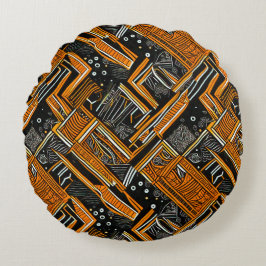 afrikanische Kunst Rundes Kissen