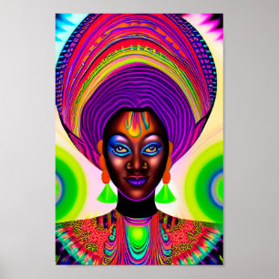 Afrikanische Kunst Schwarze Frauen Kunst Afrikanis Poster