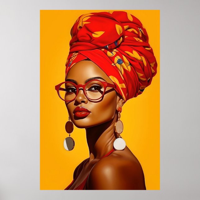 Afrikanische Kunst | Schwarze Kunst | Ladonna Poster (Vorne)