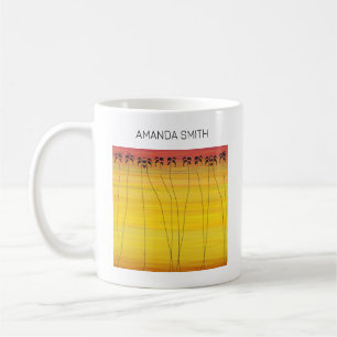 Afrikanische Kunst, tropischer Sommer Sonnenunterg Kaffeetasse