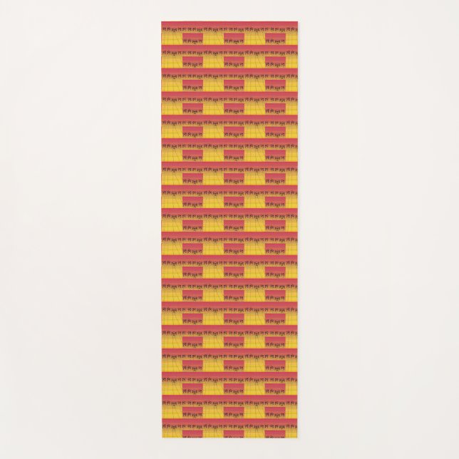 Afrikanische Kunst, tropischer Sonnenuntergang Yogamatte (Vorderseite)