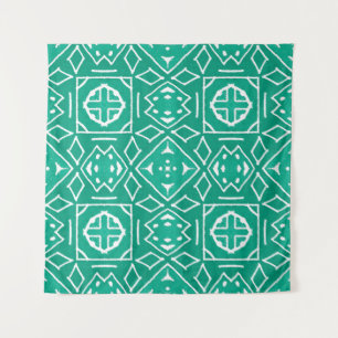 Afrikanische Kunst Zeichne. Stammesdruck. Ikat Zic Wandteppich