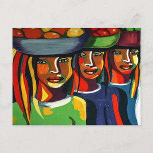 Afrikanische Kunsterlebnisse Postkarte