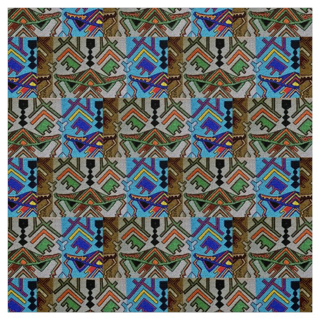 afrikanische Kunststoffe, Ankara Design Stoff (Muster)