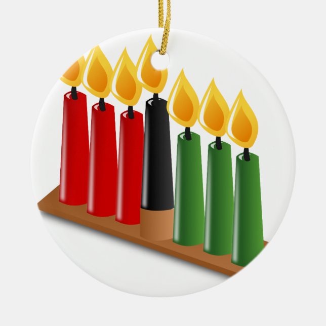 afrikanische Kwanzaa Keramikornament (Vorne)