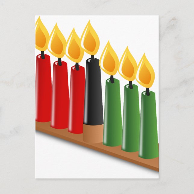 afrikanische Kwanzaa Postkarte (Vorderseite)