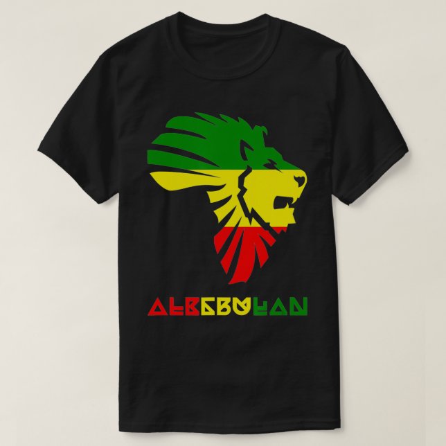 Afrikanische Landkarte für Afrikaner - Löwe von Al T-Shirt (Design vorne)