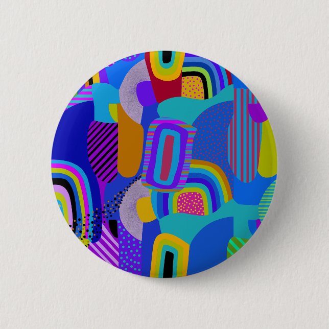 Afrikanische Landkarte mit maximalistischer Landsc Button (Vorderseite)