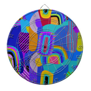 Afrikanische Landkarte mit maximalistischer Landsc Dartscheibe