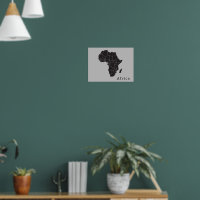 Afrikanische Landkarte